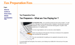 Taxpreparationfees.org thumbnail