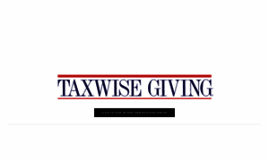 Taxwisegiving.com thumbnail