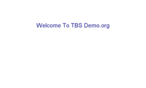 Tbsdemo.org thumbnail
