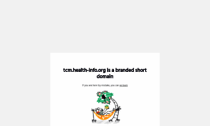 Tcm.health-info.org thumbnail