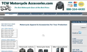 Tcwmotorcycleaccessories.com thumbnail