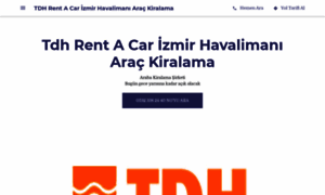 Tdh-rent-a-car-izmir-havaliman-arac.business.site thumbnail