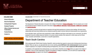 Teachered.cofc.edu thumbnail