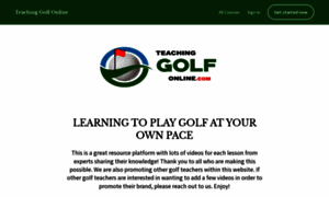 Teachinggolfonline.com thumbnail