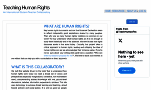 Teachinghumanrights.org thumbnail