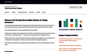 Teachinghumanrights.uconn.edu thumbnail