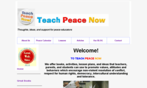 Teachpeacenow.org thumbnail