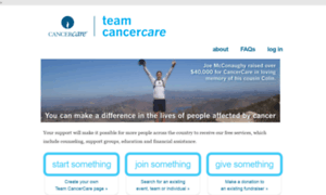 Teamcancercare.org thumbnail