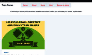 Teamnames.co thumbnail