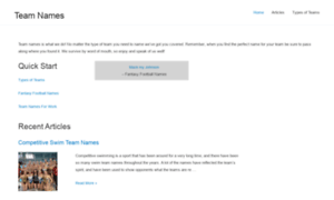 Teamnames.com thumbnail