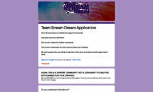 Teamstreamdream.com thumbnail