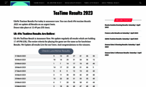 Teatimeresults.net thumbnail