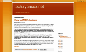 Tech.ryancox.net thumbnail