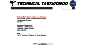 Technicaltaekwondo.com thumbnail