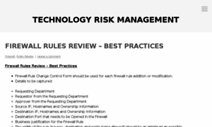 Technology-risk-management.com thumbnail