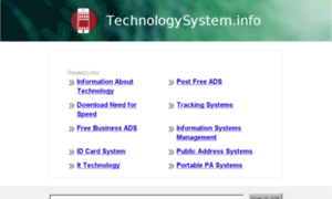 Technologysystem.info thumbnail