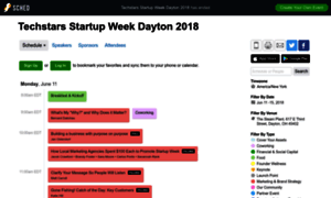 Techstarsstartupweekdayton2018.sched.com thumbnail