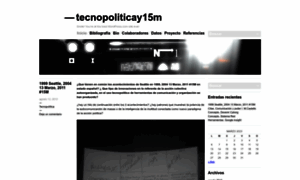Tecnopoliticay15m.wordpress.com thumbnail