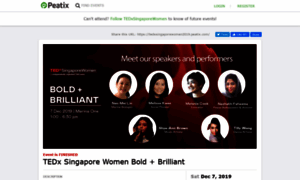 Tedxsingaporewomen2019.peatix.com thumbnail