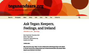 Teganandsara.org thumbnail