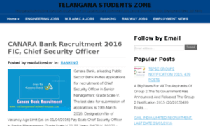 Telanganastudentszone.in thumbnail