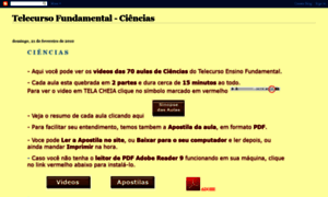 Telecursoensinofundamentalciencias.blogspot.com thumbnail