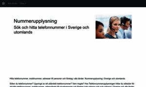 Telefonnummerupplysning.se thumbnail