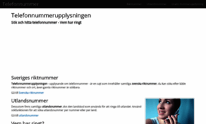 Telefonnummerupplysningen.se thumbnail