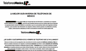 Telefonosmexico.info thumbnail