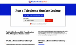 Telephonenumberlookups.com thumbnail