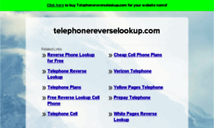 Telephonereverselookup.com thumbnail