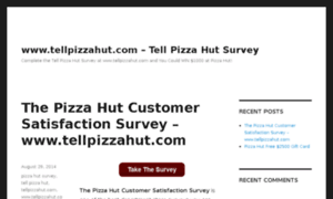 Tell-pizza-hut.com thumbnail