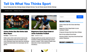 Telluswhatyouthink-sport.com thumbnail