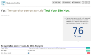 Temperatur-serverraum.de.websiteprofile.net thumbnail