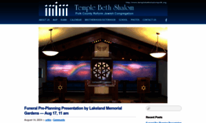 Templebethshalompolk.org thumbnail