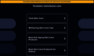 Tendskin-distributor.com thumbnail