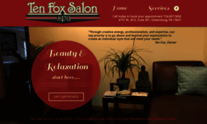 Tenfoxsalon.com thumbnail