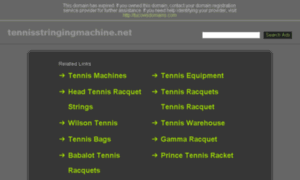 Tennisstringingmachine.net thumbnail