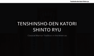 Tenshinsho-den-katori-shinto-ryu.org thumbnail