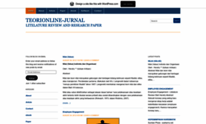 Teorionlinejurnal.wordpress.com thumbnail