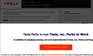 Tesla.corporateperks.com thumbnail