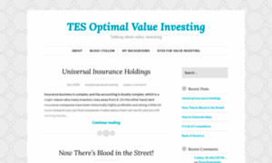 Tesoptimalvalueinvesting.wordpress.com thumbnail