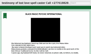 Testimony-of-lost-love-spell-caster.blogspot.com thumbnail