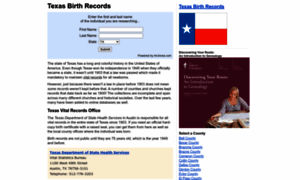 Texasbirthrecords.net thumbnail