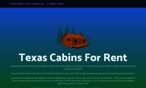 Texascabins.com thumbnail