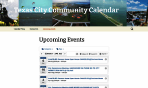 Texascitycommunitycalendar.com thumbnail