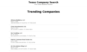 Texascompanysearch.com thumbnail