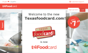 Texasfoodcard.com thumbnail