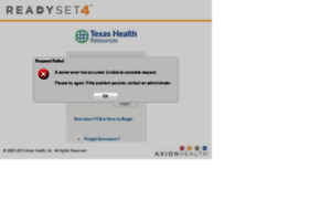 Texashealth.readysetsecure.com thumbnail