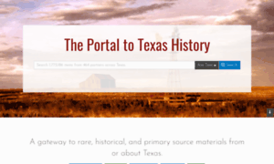 Texashistory.unt.edu thumbnail